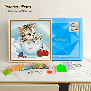 Kit de Peinture Diamant DIY Animaux 3D 2026, Nouvelle Collection, 32,5*32,5cm, Perles de Cristal, Artisanat pour Adultes, Décoration Maison, Cadeau - Product Image 2