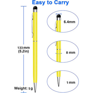 ปากกาลูกลื่นพลาสติกอัจฉริยะ 2 in 1 แบบหมุนได้ หลายสี ราคาถูกที่สุด ขายส่ง พิมพ์โลโก้ตามสั่ง พร้อมปลายปากกาสไตลัสสำหรับแท็บเล็ต - Product Image 6