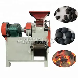 Presse à baguette avec boules à deux rouleaux, oreiller à bille unique faite à la Machine pour charbon de bois et poudre de charbon