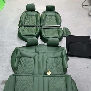 Funda de Asiento de Cuero Nappa Premium con Comodidad Mejorada, Totalmente Personalizable, Compatible con VW <span class=keywords><strong>Polo</strong></span> MK5 MK6 Daily City Compact Hatchback - Product Image 1