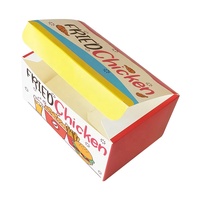 Caja de Comida para Llevar de Papel con Impresión Personalizada para Fish and Chips, Pollo Frito y Comida Rápida, con Logotipo Personalizado