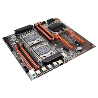 Carte mère X99 double processeur DDR4 pour PC de jeu LGA2011-V3/V4 E-ATX, capacité de RAM maximale de 256 Go pour ordinateur