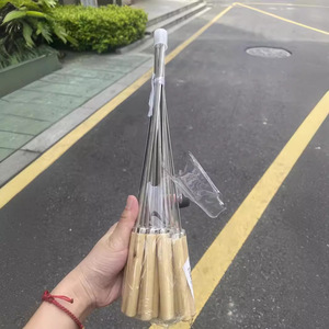 <span class=keywords><strong>Spiedini</strong></span> <span class=keywords><strong>per</strong></span> Barbecue in Acciaio Inox con Manico in Legno, Bastoncini Riutilizzabili <span class=keywords><strong>per</strong></span> Kebab, Aste <span class=keywords><strong>per</strong></span> Grigliare, <span class=keywords><strong>Spiedini</strong></span> Piatti <span class=keywords><strong>per</strong></span> Campeggio e Picnic - Product Image 4