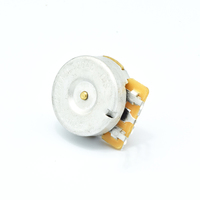 Potentiomètre à clic central 9mm Potentiomètre rotatif à double circuit à double axe en laiton pour mélangeur audio/haut-parleur