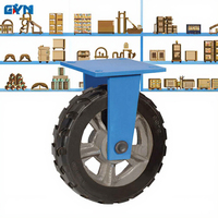 Roues pivotantes en caoutchouc solide rigides robustes 6 8 Roues pivotantes de 10 pouces pour roues pivotantes