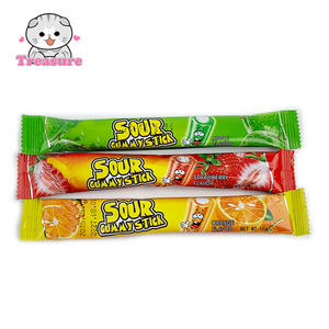 Proveedor de <span class=keywords><strong>Dulces</strong></span> y Caramelos Rellenos de Fresa, Naranja, Verde, Manzana, Ácido y Caramelos Ácidos Suaves en Tiras - Product Image 6