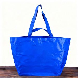 Eco-Friendly Waterproof PP Woven Tote <b>Bag</b> Recyclable Laminated Medium Shopping <b>Bag</b> with Letter Pattern - Product Image 3