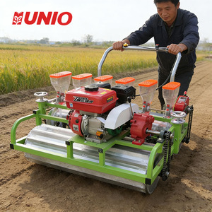 เครื่องปลูกเมล็ด<span class=keywords><strong>พันธุ์</strong></span>อัตโนมัติแบบขับเคลื่อนด้วยตัวเอง ใช้เครื่องยนต์เบนซิน ยี่ห้อ UNIO สำหรับใช้งานในฟาร์ม เหมาะสำหรับปลูกแครอท หัวหอม <span class=keywords><strong>ผัก</strong></span>โขม และเมล็ด<span class=keywords><strong>พันธุ์</strong></span>ขนาดเล็ก - Product Image 1