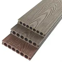 Planches de terrasse en composite bois-plastique (WPC) imperméables de haute qualité, fabriquées par l'usine Bingjie OEM, pour l'extérieur