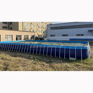Piscine dehors à l'intérieur de la taille ovale de piscine d'eau de cadre de parc aquatique - Product Image 5