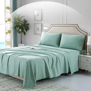 Wholesale Soft 1800 Series Premium Egyptian Polyester Sheets Bed Sheet Bedding Set King Size
