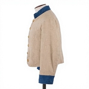 Chaqueta de Lana Vintage para Hombre, Cuello Alto, Cierre de Botones, Corte Regular, para Invierno, Personalizable con Logotipo OEM - Product Image 5