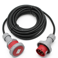 Câble d'extension RV 30 ampères 15 m, robuste, calibre 10/3 STW, IP66, avec voyant LED, organisateur de câbles pour appareils électroménagers, ETL