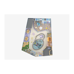 Sala de Juegos Infantil Personalizada, Ciudad en Miniatura con Gasolinera, Taller de Reparación de Autos, Granja y Equipos Interactivos - Product Image 5