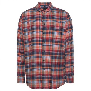 เสื้อเชิ้ตผ้าสักหลาดลายสก็อตสำหรับผู้ชาย หนา 100% ผ้าขนสัตว์บุซับใน เสื้อเชิ้ตฤดูหนาวแขนยาว สวมใส่สบายๆ ทำงานได้ ติดกระดุม - Product Image 1