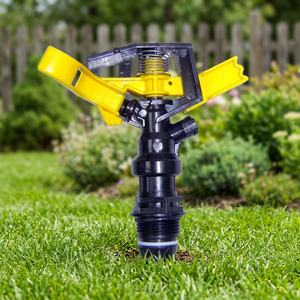 3/4 Aspersor de impulso de riego de jardín 360 Gear Drive Material plástico amarillo (POM) 30PSI-450PSI - Product Image 2