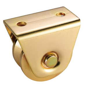 Rodamientos dobles Polea de rodillo de puerta de rueda de puerta corredera resistente de 100mm con ranura U/V/Y <span class=keywords><strong>para</strong></span> sistema de tracción y empuje - Product Image 1