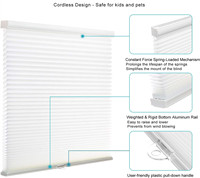 Ombre plissée à lumière sans fil 20x, filtre à lumière cellulaire, 1.5 pouces, nid d'abeille, pour le bureau, les hôtels et les autres centres