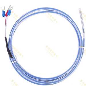 Sensor de Temperatura Teflon Pt100 de 3 Cables, Resistente al Agua, a la Corrosión, a Ácidos y Álcalis, con Cables de Conexión - Product Image 1