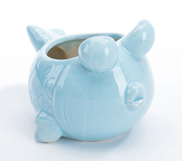 Pot de fleurs animal marin mignon dessin animé coquille de baleine succulente Pot de fleur ornements petit conteneur de plantes pour bureau décor à la maison