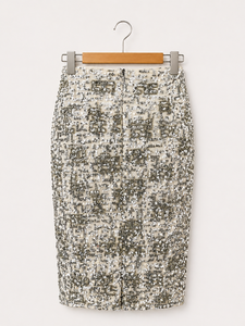Falda Midi de Lentejuelas para Mujer, Elegante Falda de Fiesta de Cintura Alta, Falda Lápiz Ajustada a la Moda para Damas, Ropa de Noche - Product Image 3