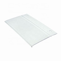 Porte-étiquette suspendu au détail personnalisé en usine porte-étiquette en plastique Transparent en plastique Pvc étagère suspendue bande de données pour étagères