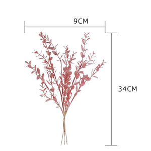 Bouquet de feuilles de chèvrefeuille séchées artificielles réalistes brindilles d'eucalyptus pour décoration de table de mariage, anniversaire et noël - Product Image 5