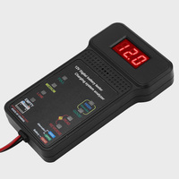 Testeur de batterie automatique Affichage LED Testeur de démarreur d'alternateur de batterie numérique Vérificateur de batterie de voiture portable