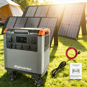Batterie portable BIGINVERTER 4kw 4kwh, powerbank portable pour le camping en plein air avec panneaux solaires pliables - Product Image 4