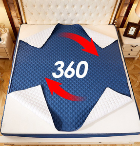 Sábana acolchada impermeable, <span class=keywords><strong>funda</strong></span> protectora de colchón, colcha fija, <span class=keywords><strong>funda</strong></span> de cama ajustada con <span class=keywords><strong>cremallera</strong></span> - Product Image 4