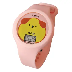 Hot Selling Wrist Manufacturers Children's Electronic Cartoon Disco LIght Digital Watch Gift Silicone Kids Toy ...