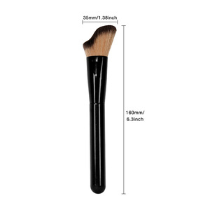 Pinceau de maquillage professionnel à poils ondulés pour le contour et le correcteur, outil cosmétique pour le mélange de poudre, pour les ventes en usine - Product Image 2