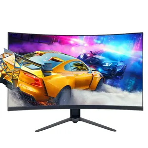 Monitor layar lengkung datar 24 27 inci monitor pc desktop lcd led monitor game 165Hz 75Hz untuk pasar Dubai