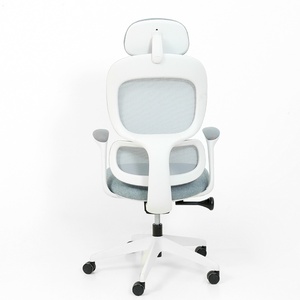 Chaise de bureau ergonomique moderne en cuir véritable, chaise inclinable avec repose-pieds et accoudoirs - Product Image 6