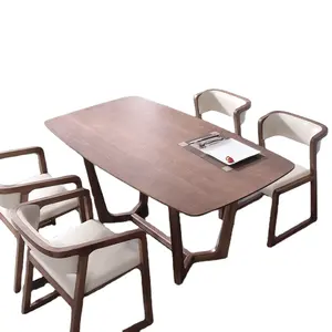 Modern Stable Hotselling Home Furniture Wooden Dining Table And Chairs Set