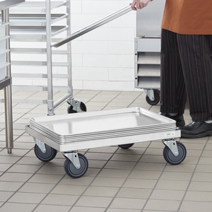 Ağır paslanmaz çelik veya alüminyum hamur tava düz hareketli <span class=keywords><strong>Dolly</strong></span> - Product Image 6