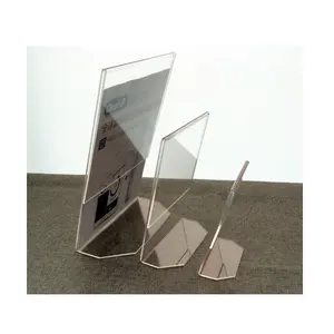 Kartu Display Kartu Meja Transparan Akrilik Plexiglass Table Sign Harga Tag Table Tag Harga Plate