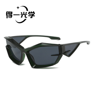 Square Oversized <b>Sunglasses</b> UV400 PC Frame Black Unisex Outdoor Use - Product Image 4