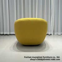Canapé paresseux moderne Wabi-Sabi à coque rotative en tissu, fauteuil simple de luxe léger, vente en gros personnalisable OEM pour salon