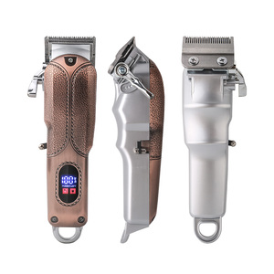 Trimmer per barba da uomo ricaricabile USB professionale con lunghezza regolabile capelli in acciaio inox per Clipper per uso domestico - Product Image 1