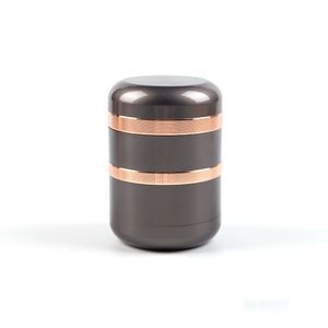 Suministro de fábrica <span class=keywords><strong>Funway</strong></span> HB Moderno Molinillo de hierbas de aleación de zinc de 6 capas y 63 mm (2.5 pulgadas) con tarro de almacenamiento, portátil, manual, para especias y tabaco - Product Image 4