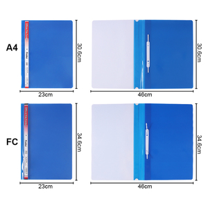 <span class=keywords><strong>Classeur</strong></span> en plastique Foska Classic Bold Color, reliure solide, couverture transparente, design durable, attaches en PP pour documents - Product Image 6
