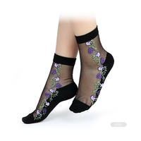 Chaussettes en dentelle à la cheville pour femmes BX-L0027