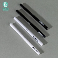Emballage YAN, cylindre fin et long vide, personnalisé noir et blanc, tube en plastique ABS pour eye-liner liquide 0,2 g, mascara