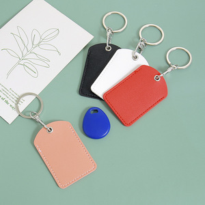 Estuche Protector Rectangular <span class=keywords><strong>de</strong></span> Lujo para Tarjetas <span class=keywords><strong>de</strong></span> Control <span class=keywords><strong>de</strong></span> Acceso, Tarjetas <span class=keywords><strong>de</strong></span> Ascensor, Tarjetas NFC, con Anillo para Llaves y Protección Antipérdida - Product Image 2