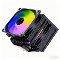 Refroidisseur d'air CPU à tour unique RVB personnalisable 4 caloducs PWM 4Pin nouveau matériau PC radiateur rapide ventilateurs de refroidissement accessoires