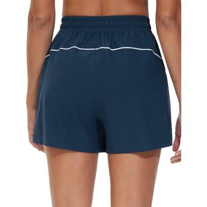 Shorts de course pour femmes FOXA à taille haute avec poches, coupe ample, légers, pour l'entraînement, le yoga et les activités sportives - Product Image 1