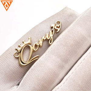 Etichette Decorative Personalizzate in Metallo Smaltato per Abbigliamento, Fornitura di Modelli 3D, Taglio Dritto Accettato - Product Image 4