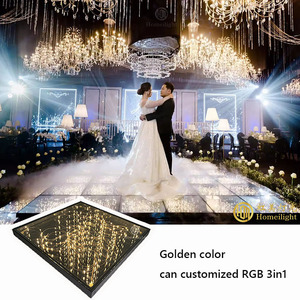 Piste de danse LED à étoiles dorées, décoration de mariage, panneau lumineux LED, pista de baile <span class=keywords><strong>pour</strong></span> scène, T Show, vente chaude - Product Image 2