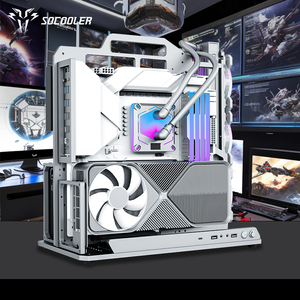 Socooler programmeur SOC-AP tour moyenne en alliage d'aluminium argent <span class=keywords><strong>PC</strong></span> <span class=keywords><strong>Gamer</strong></span> étui nouveau <span class=keywords><strong>Micro</strong></span> <span class=keywords><strong>ATX</strong></span> prenant en charge le boîtier d'ordinateur de bureau de jeu - Product Image 6